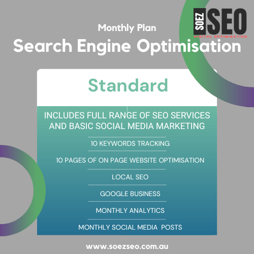 Standard SEO services, Melbourne Australia - by Soezseo